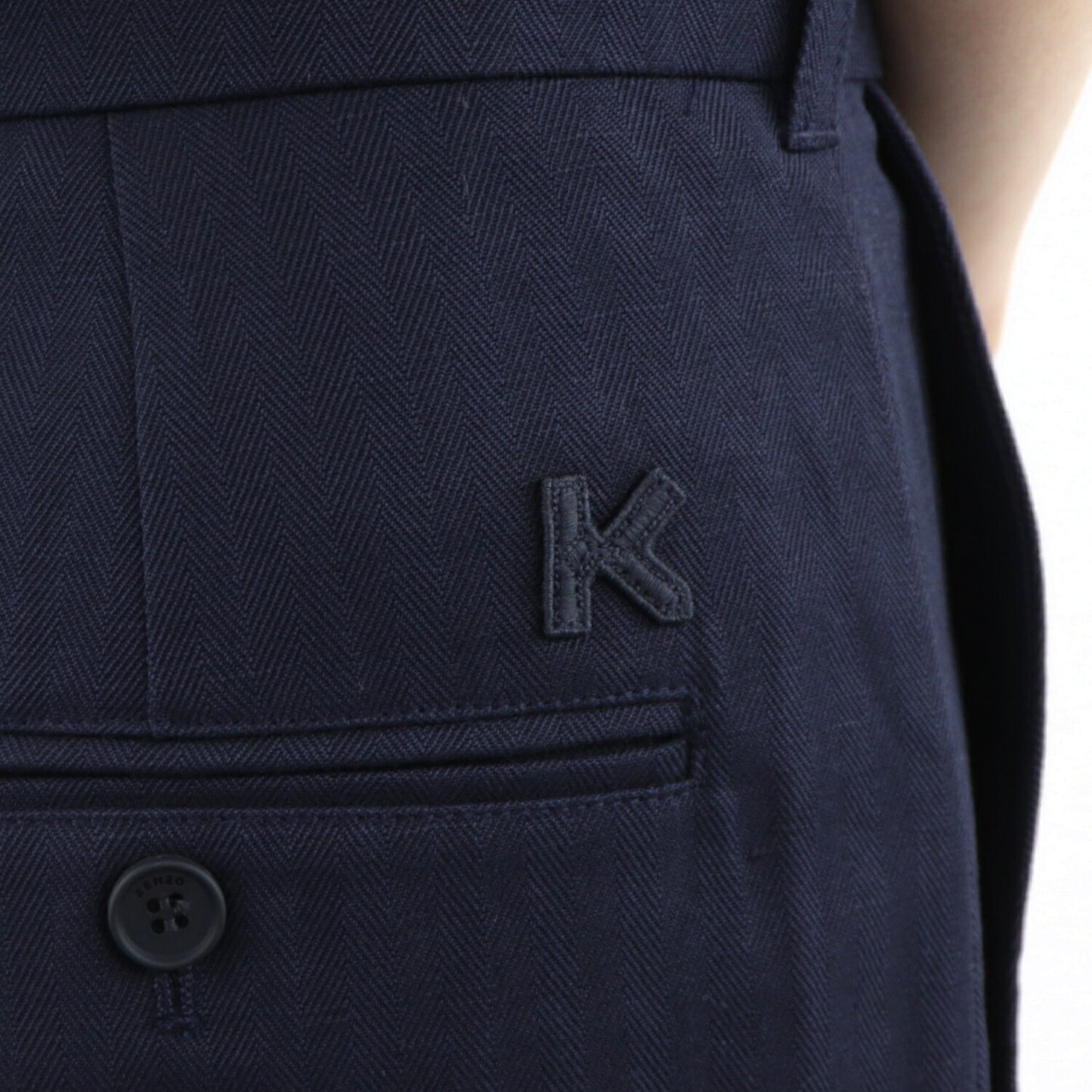 KENZO ワイドパンツ FA62PA0259CB 76 ネイビー