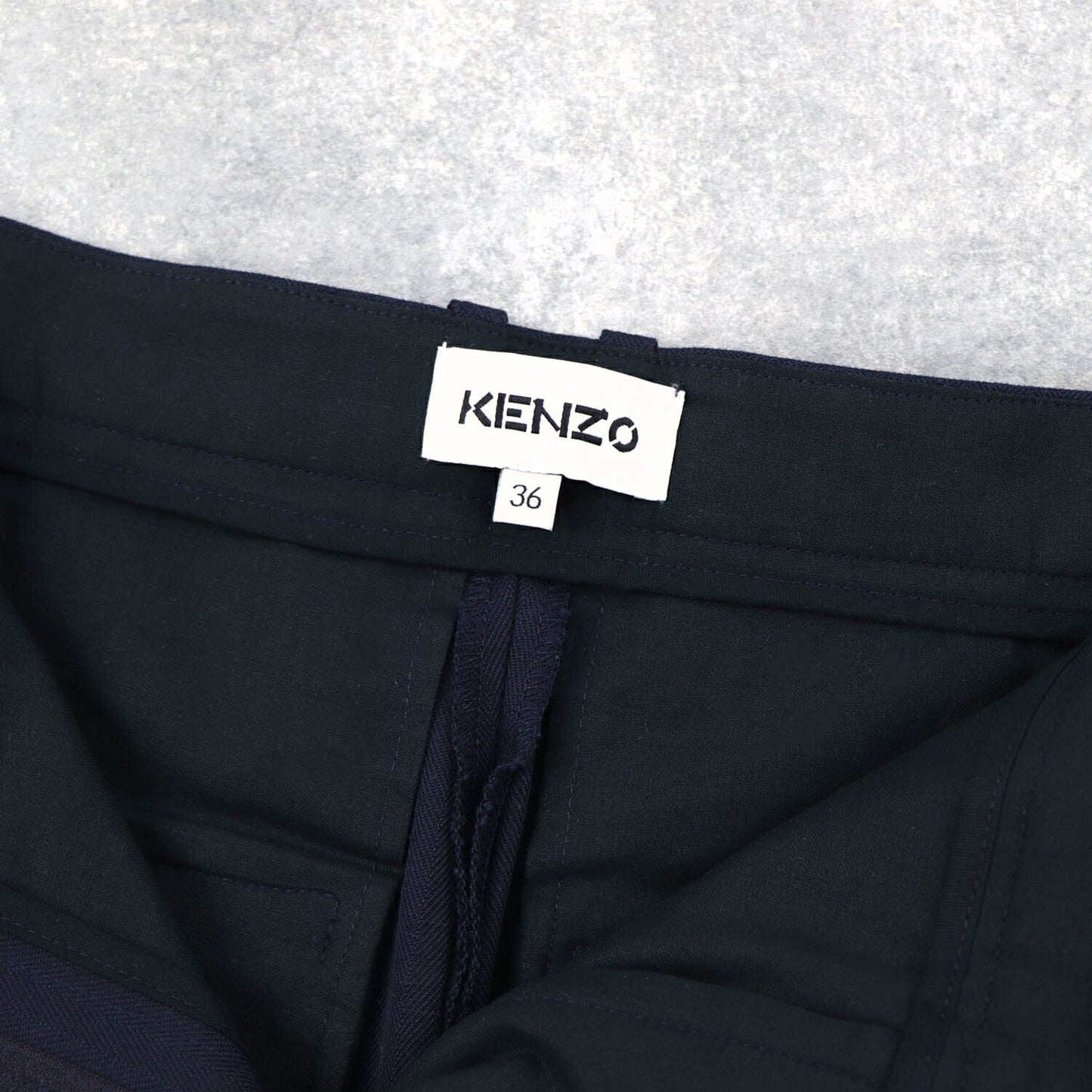 KENZO ワイドパンツ FA62PA0259CB 76 ネイビー