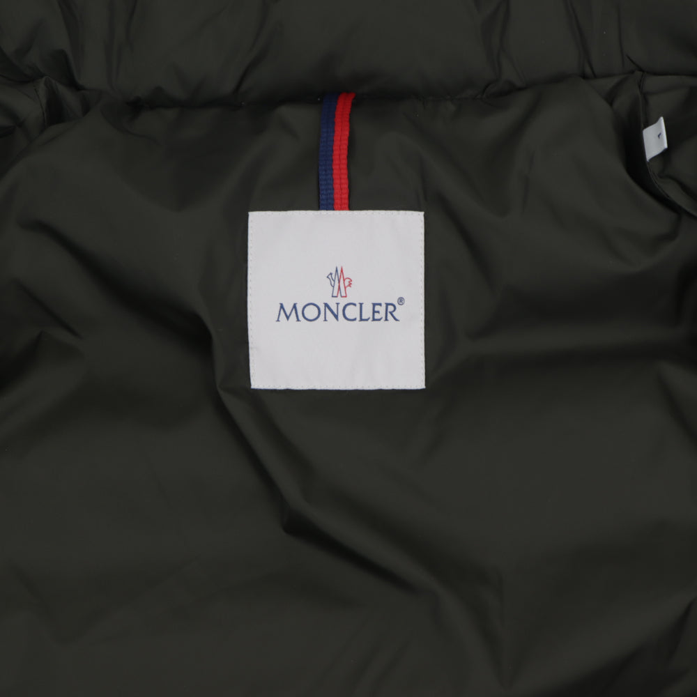 モンクレール MONCLER 41380 25 68352 835 CLUNY ダウンジャケット ダウンコート ミディアム丈 フード取り外し可 ファー付 アウター カーキ メンズ