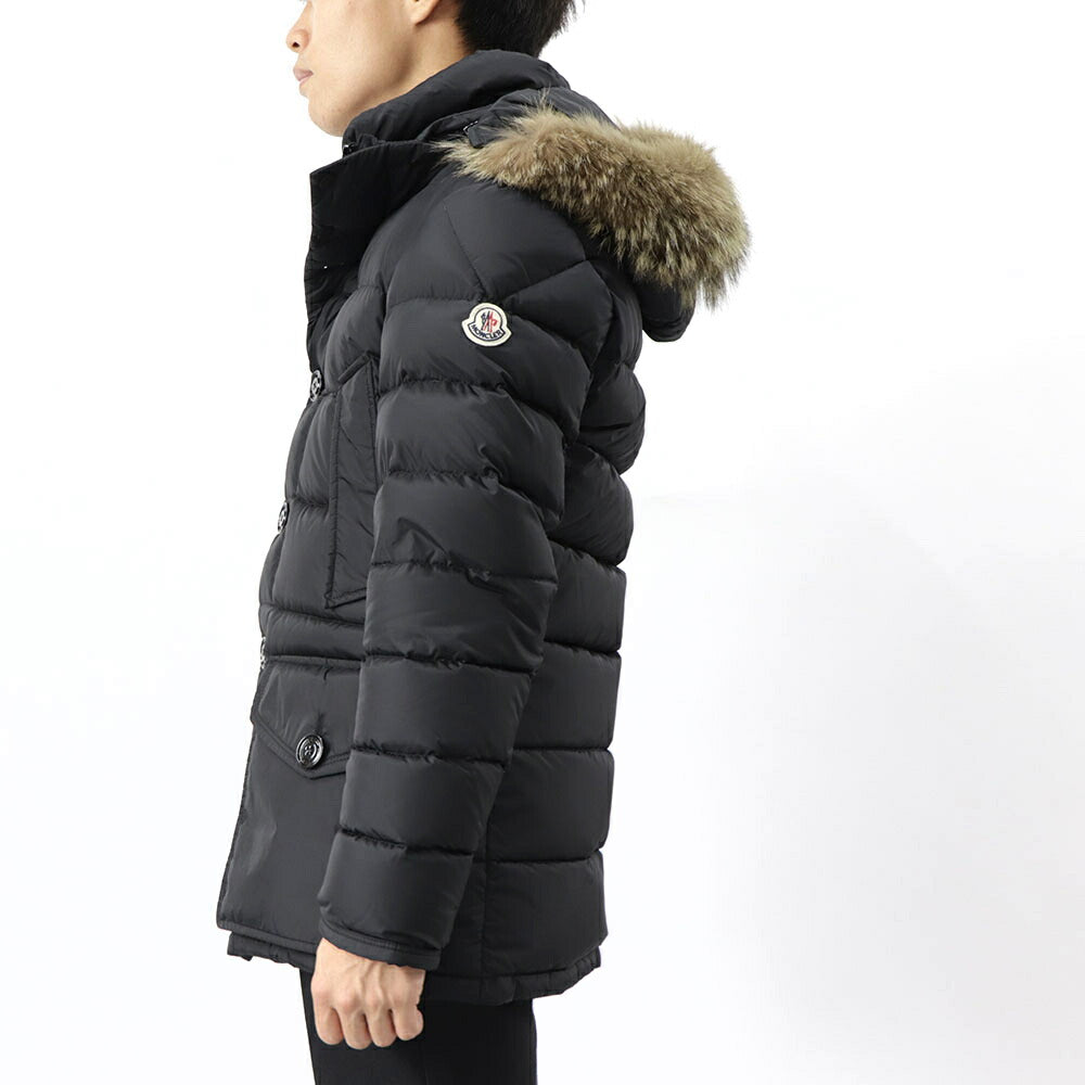 モンクレール MONCLER 41380 25 68352 999 CLUNY ダウンジャケット ダウンコート アウター ブラック フード取り外し可 ファー取り外し可 メンズ