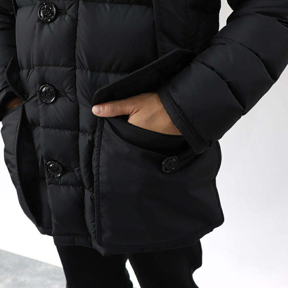 モンクレール MONCLER 41380 25 68352 999 CLUNY ダウンジャケット ダウンコート アウター ブラック フード取り外し可 ファー取り外し可 メンズ