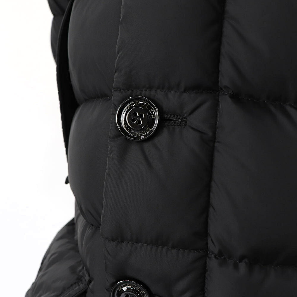 モンクレール MONCLER 41380 25 68352 999 CLUNY ダウンジャケット ダウンコート アウター ブラック フード取り外し可 ファー取り外し可 メンズ