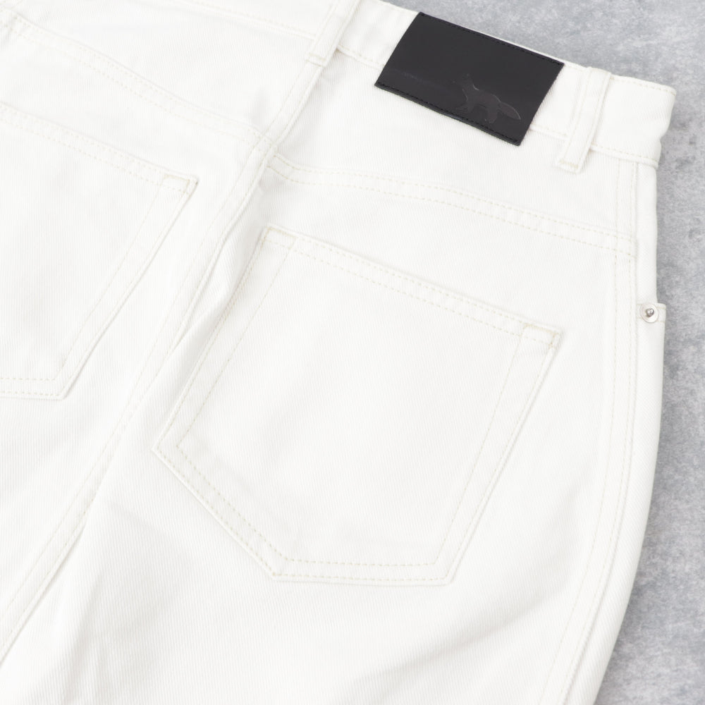 メゾン キツネ ミニスカート IW01536WW5007 ホワイト