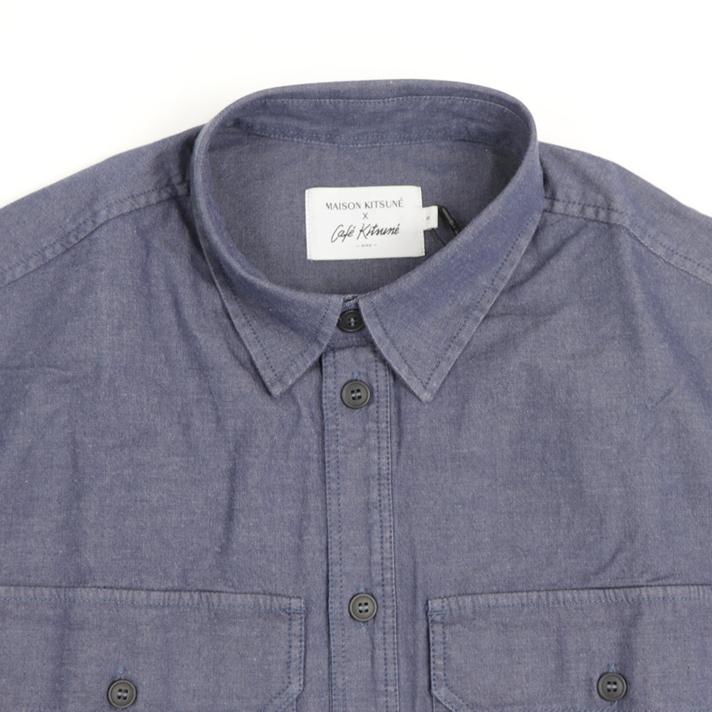MAISON KITSUNE シャツ  CAFE KITSUNE ネイビー