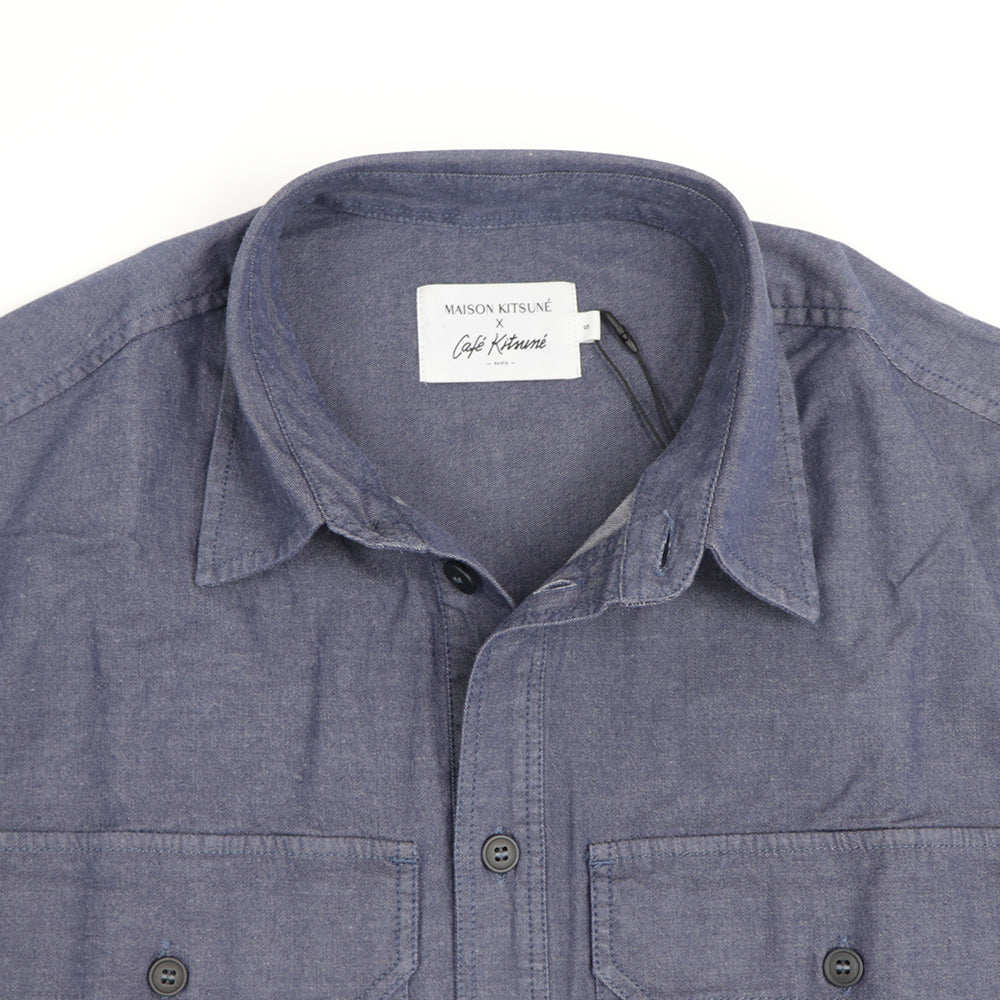 MAISON KITSUNE シャツ  CAFE KITSUNE ネイビー