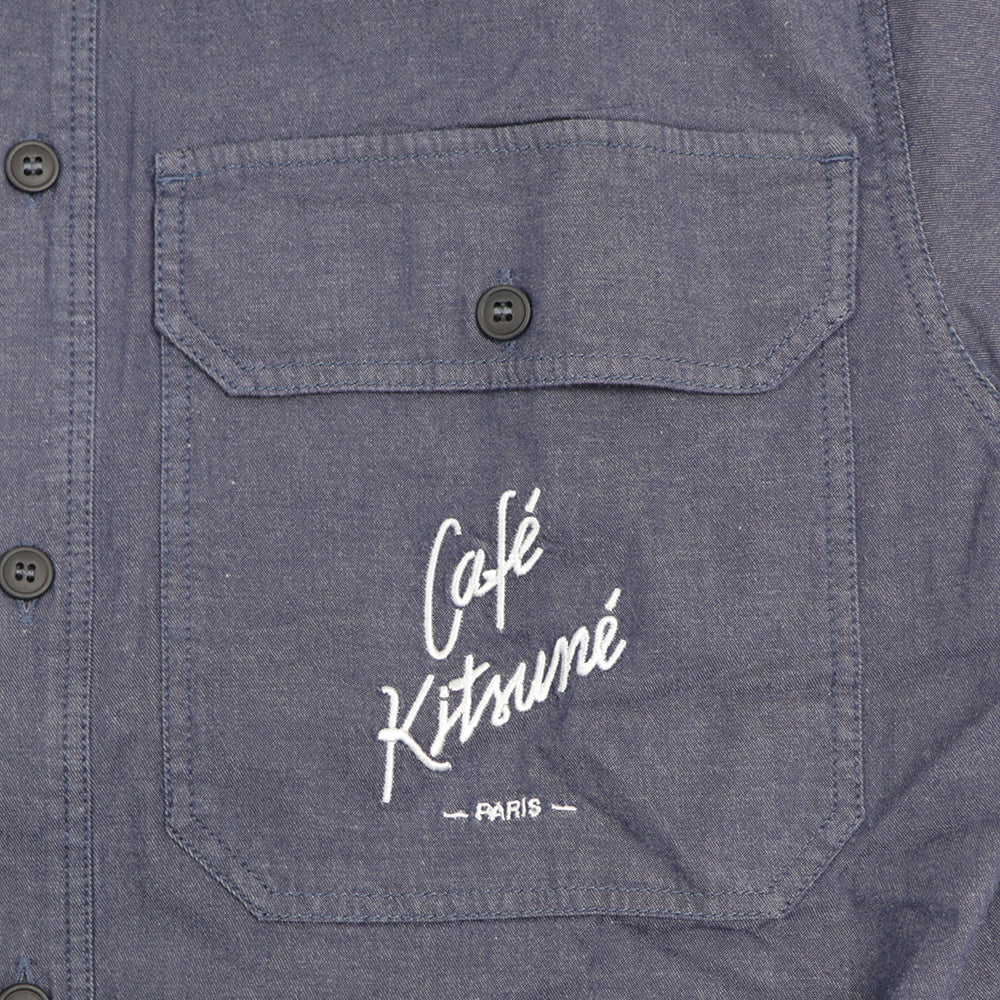 MAISON KITSUNE シャツ  CAFE KITSUNE ネイビー