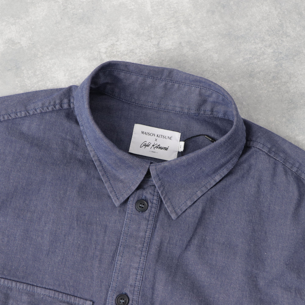 MAISON KITSUNE シャツ  CAFE KITSUNE ネイビー