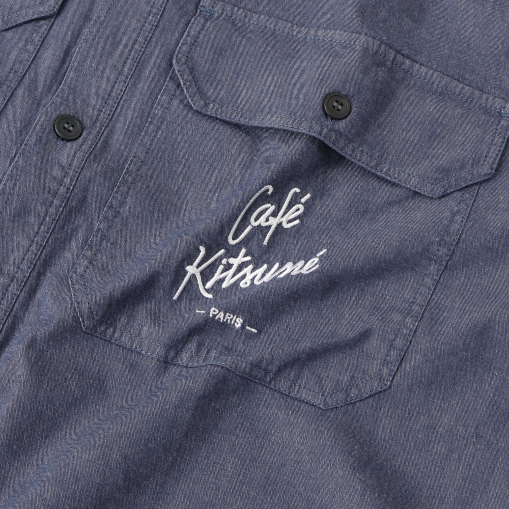 MAISON KITSUNE シャツ  CAFE KITSUNE ネイビー