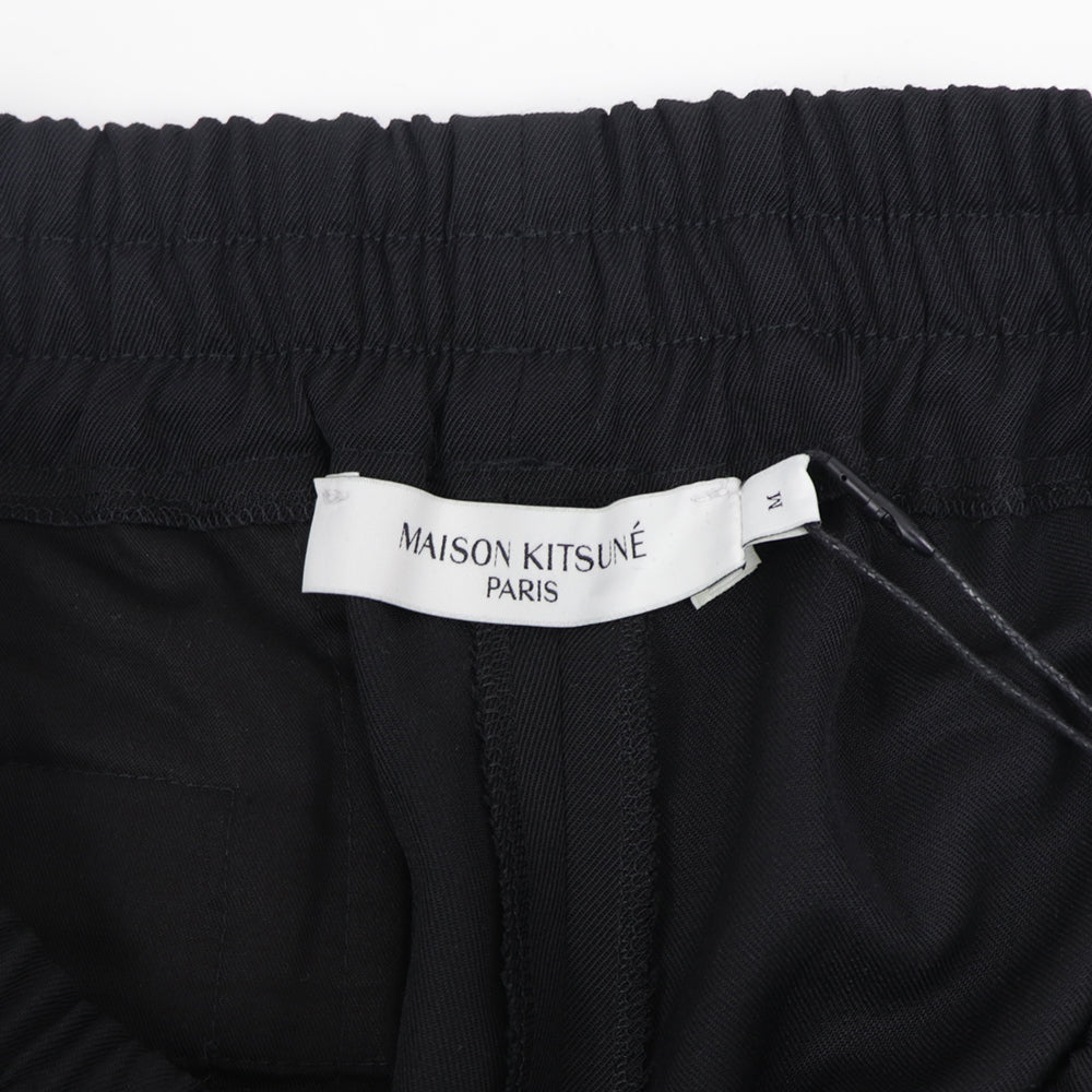 メゾン キツネ ボトムス ロングパンツ ブラック レディース