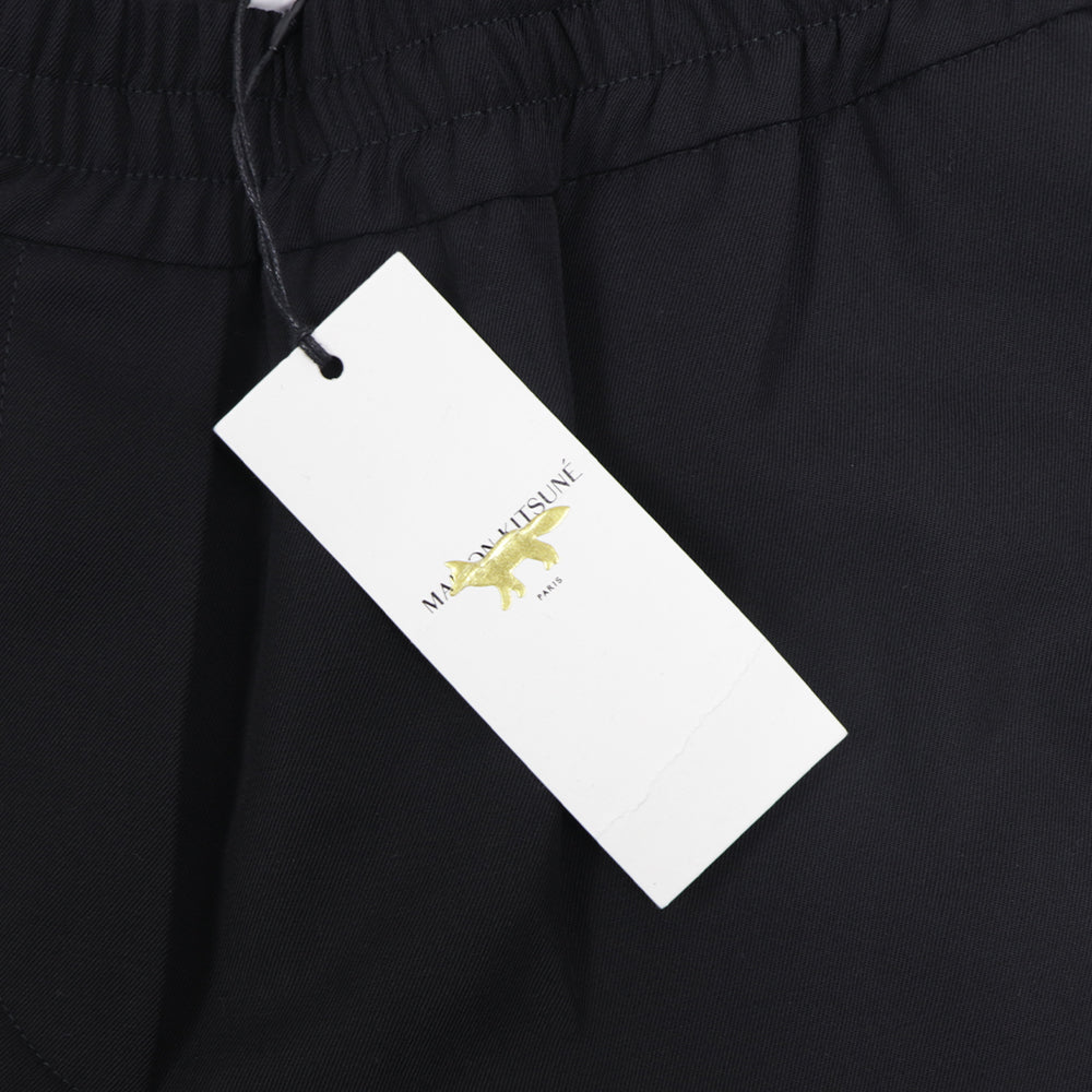 メゾン キツネ ボトムス ロングパンツ ブラック レディース