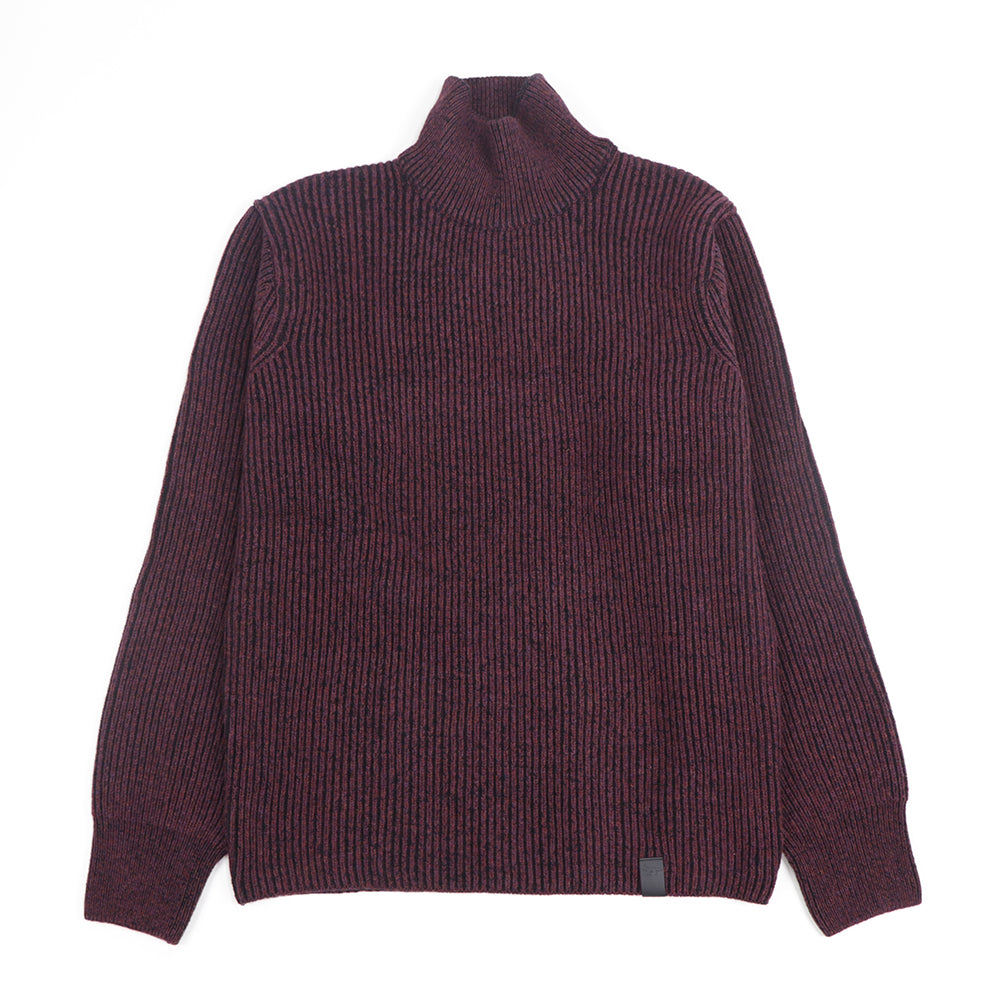 メゾン キツネ ニット ボルドー ウール メンズ