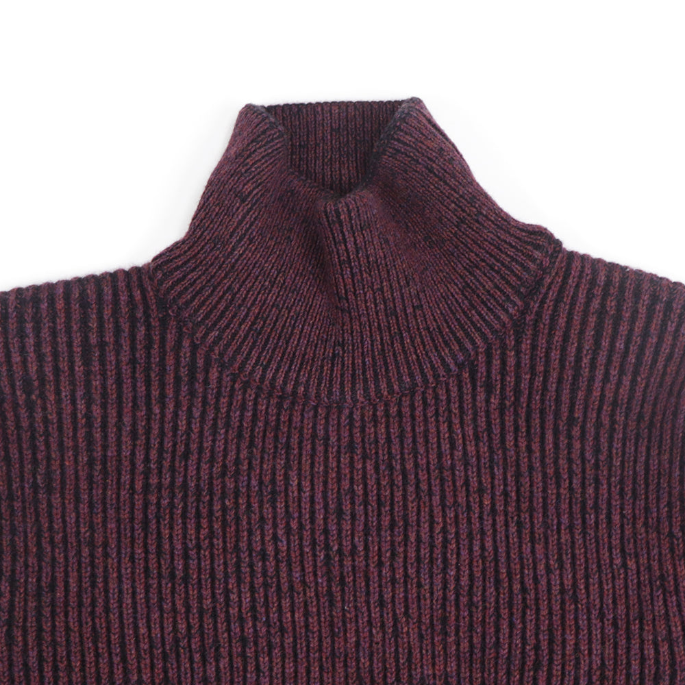 メゾン キツネ ニット ボルドー ウール メンズ