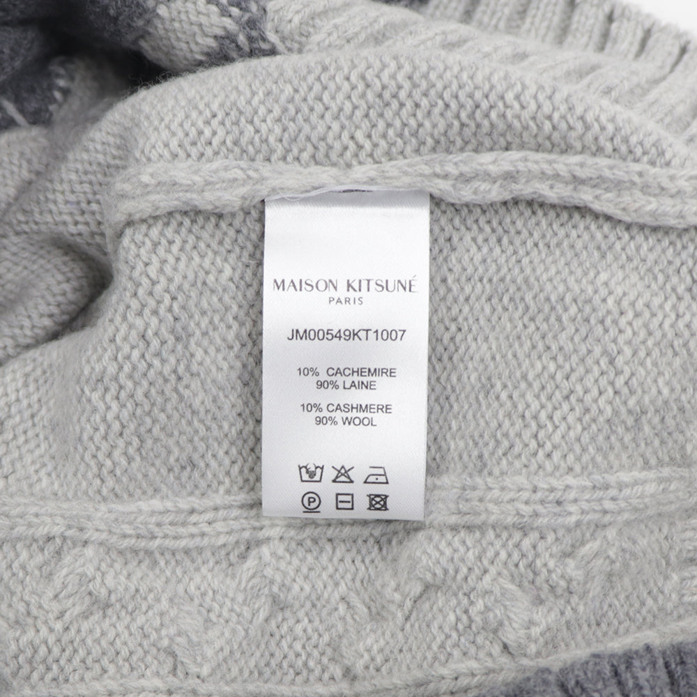 メゾン キツネ ニット JM00549KT1007 メンズ グレー