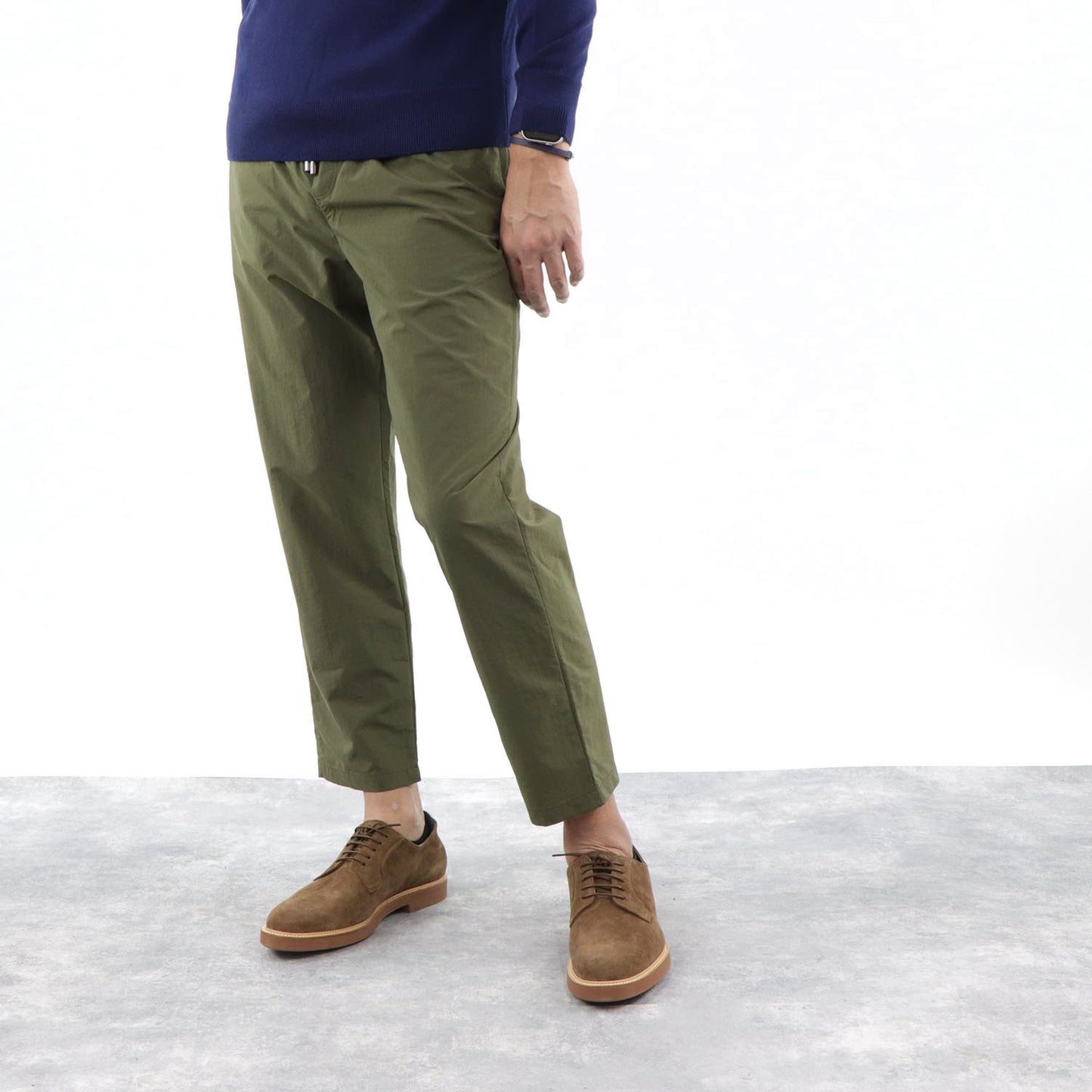 メゾン キツネ テーパードパンツ カーキ