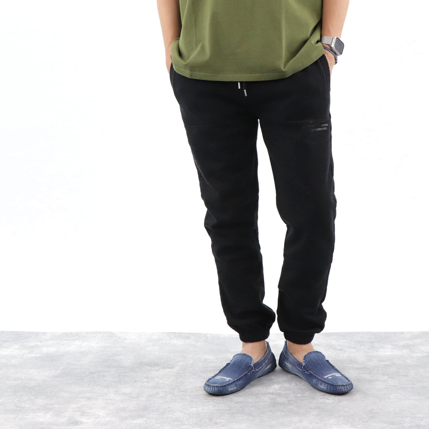 メゾン キツネ ロングパンツ JM01301KM0019 メンズ 黒