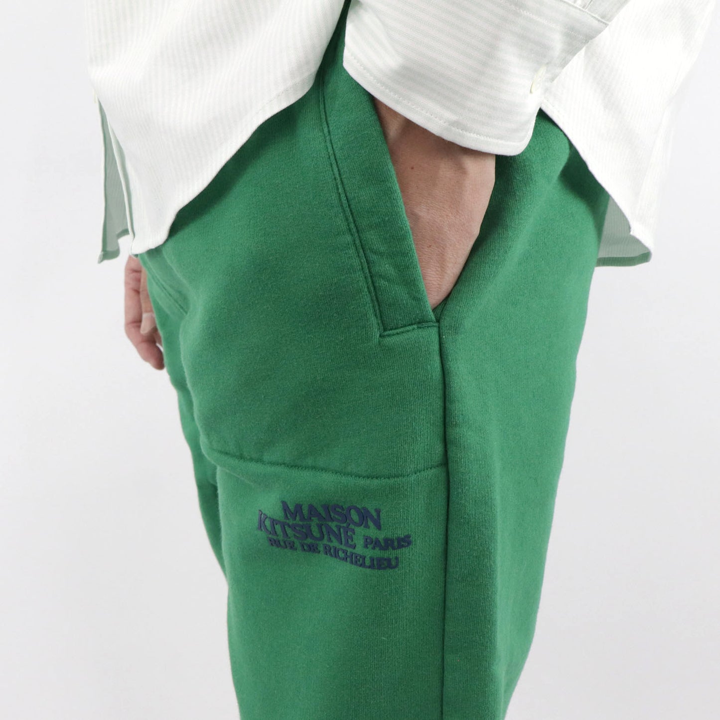 メゾン キツネ パンツ JM01301KM0019 メンズ グリーン