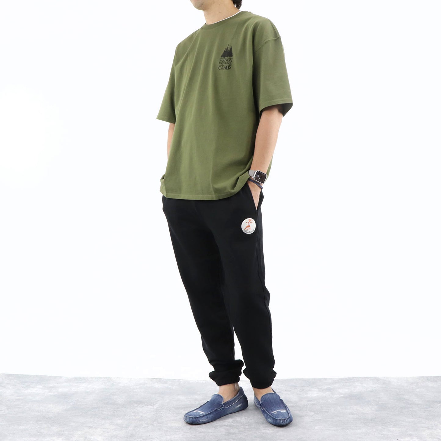 メゾンキツネ ロングパンツ JM01309KM0001 P199