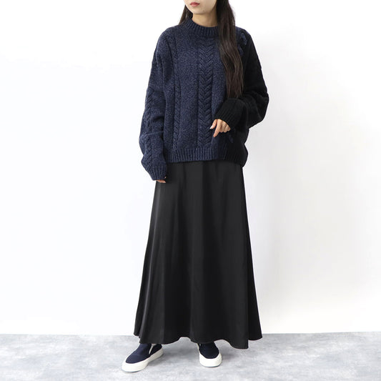 メゾン キツネ ニット  ユニセックス ブルー系 ケーブルニット