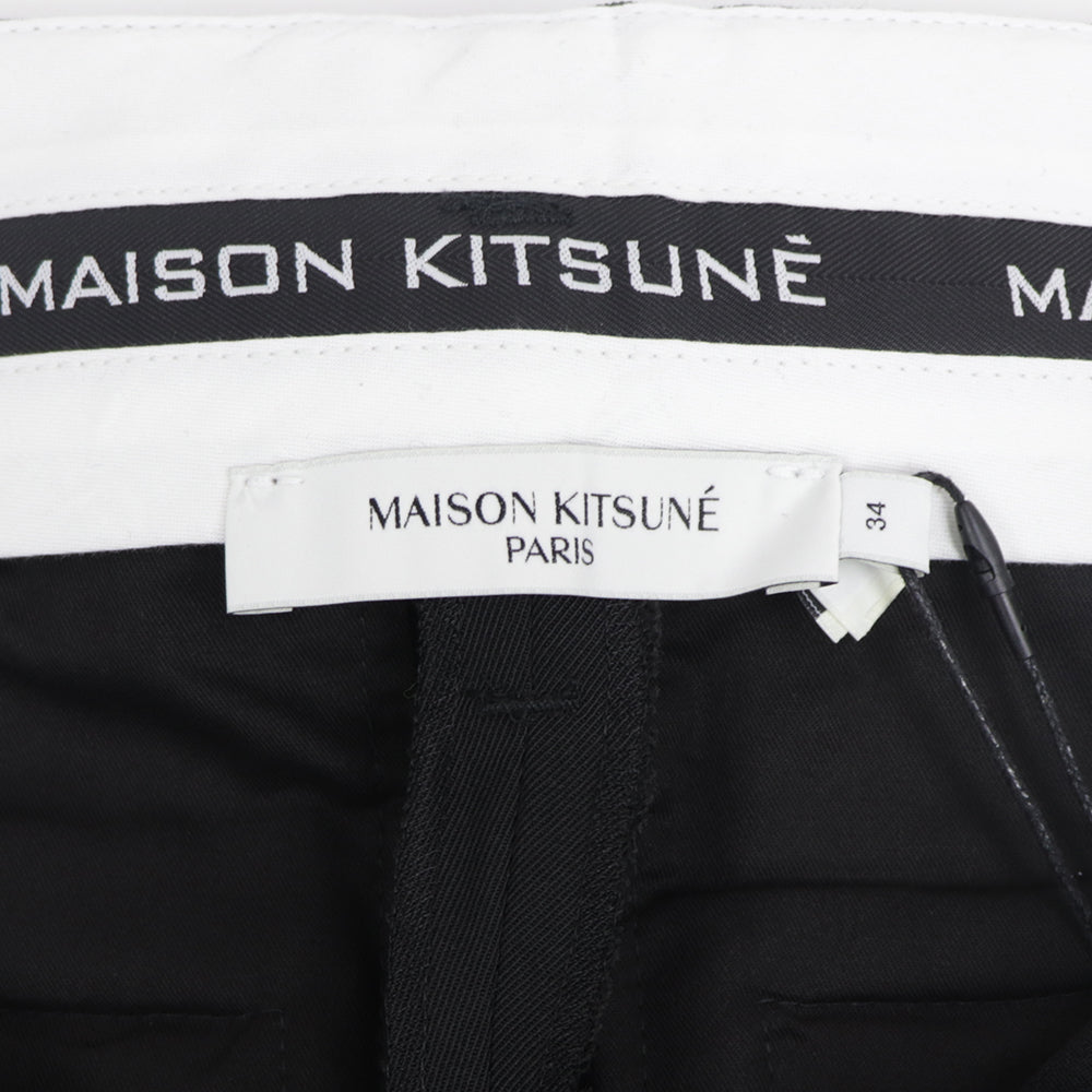 メゾン キツネ ボトムス ロングパンツ ブラック