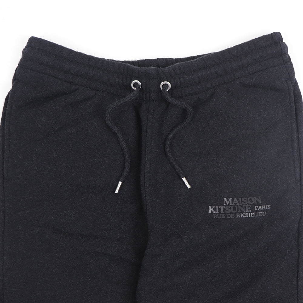 メゾン キツネ ジョガーパンツ ブラック レディース ロゴ