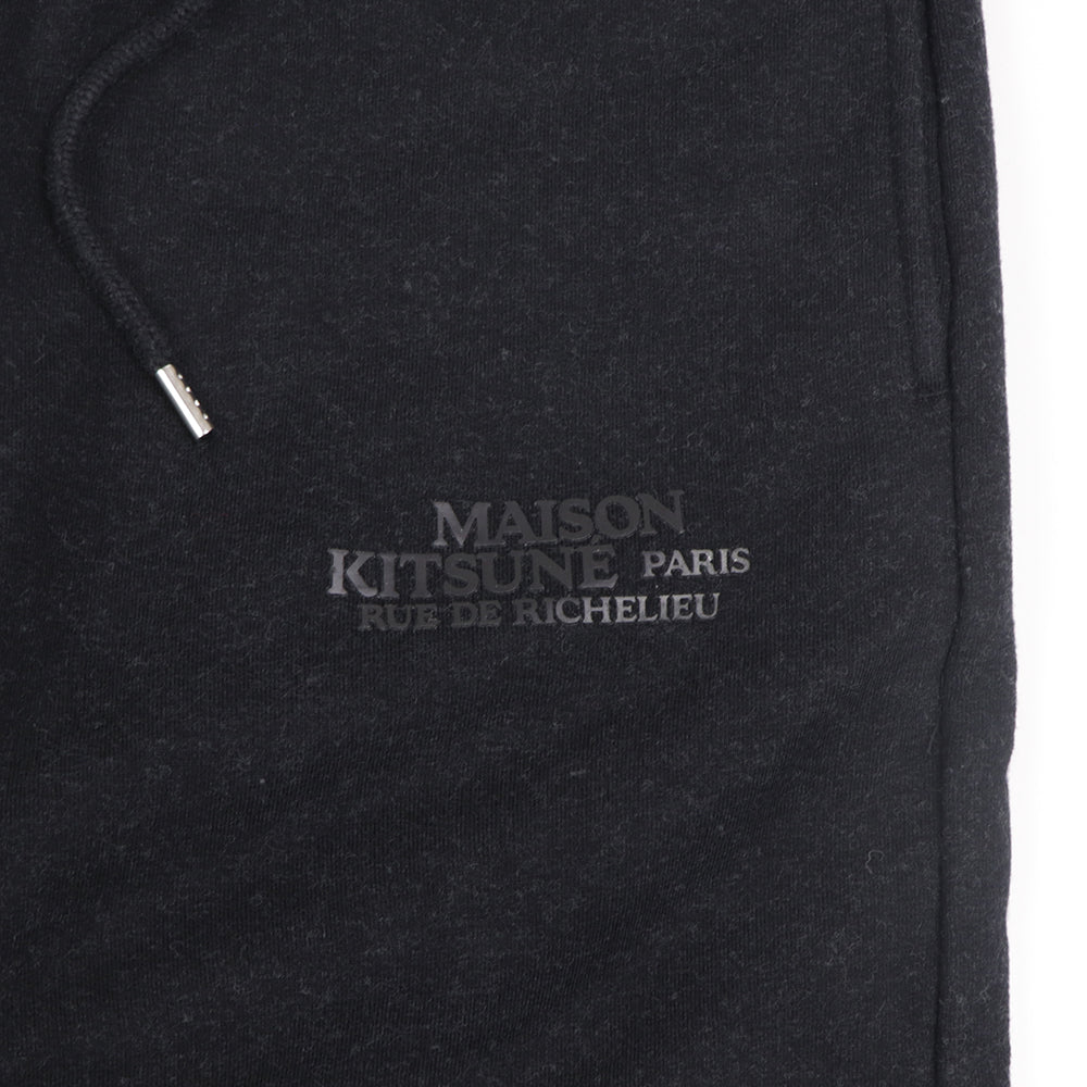 メゾン キツネ ジョガーパンツ ブラック レディース ロゴ