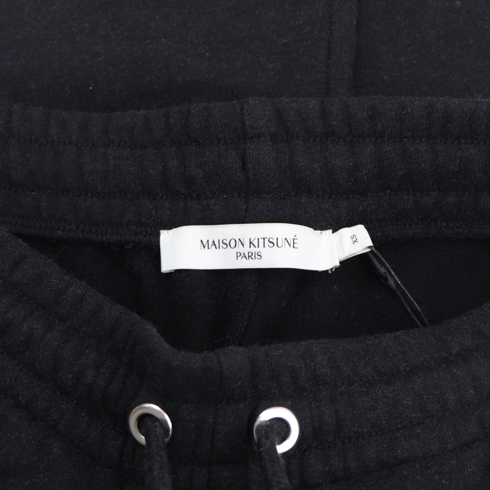 メゾン キツネ ジョガーパンツ ブラック レディース ロゴ