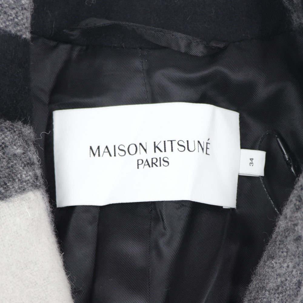 メゾン キツネ ロングコート JW02203WM0022 ブラック