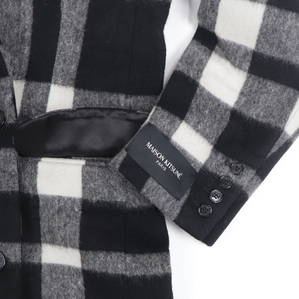 メゾン キツネ ロングコート JW02203WM0022 ブラック