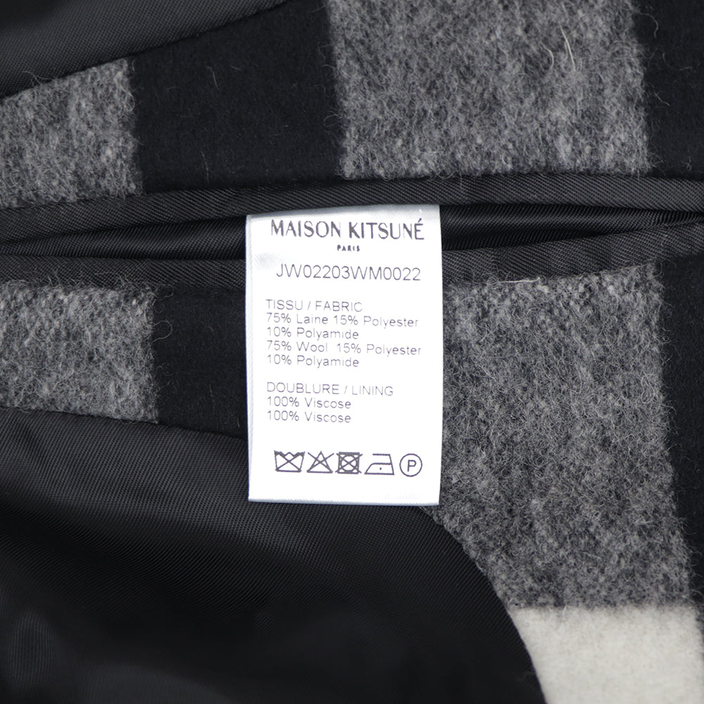 メゾン キツネ ロングコート JW02203WM0022 ブラック