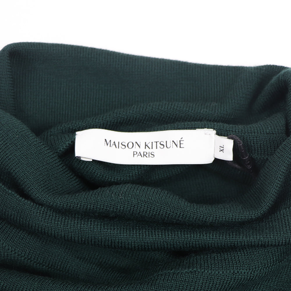 メゾン キツネ トップス ニット  ユニセックス ディープグリーン