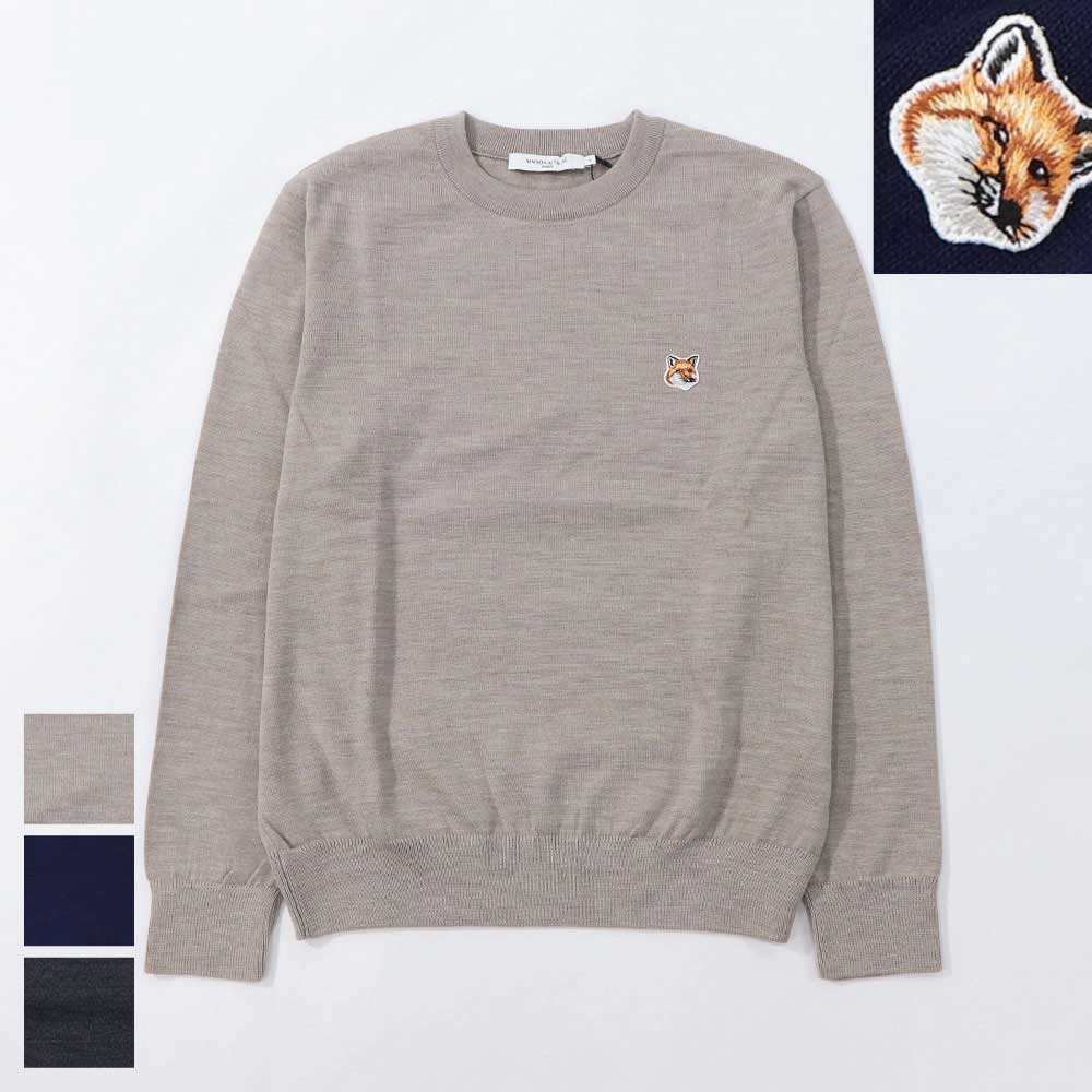 MAISON KITSUNE ニット FOX HEAD PATCH SWEATER – LE CHIEN