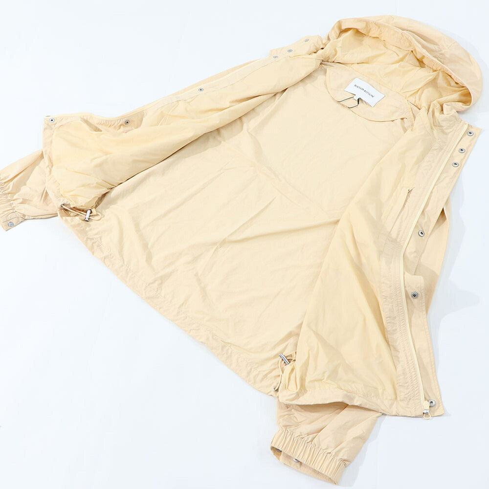 メゾン キツネ MAISON KITSUNE アウター ジャケット・ブルゾン メンズ CLASSIC FOX PATCH WINDBREAKER ベージュ フォックスパッチ ウィンドブレーカー 無地 ワンポイント フード MM02228WQ0072