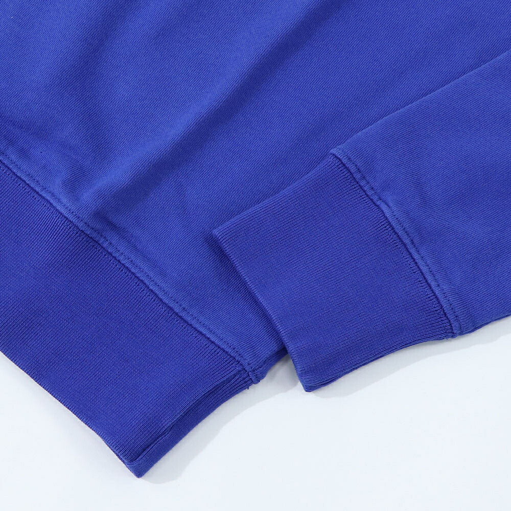 メゾン キツネ MAISON KITSUNE トップス スウェット・トレーナー メンズ DRESSED FOX PATCH CLASSIC SWEATSHIRT ネイビー ブラック フォックスパッチ スエット 無地 ワンポイント 長袖 クルーネック KM00304KM0001