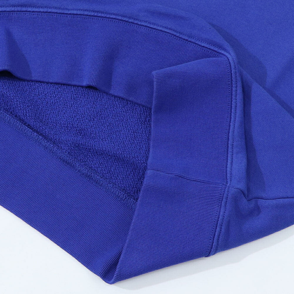 メゾン キツネ MAISON KITSUNE トップス スウェット・トレーナー メンズ DRESSED FOX PATCH CLASSIC SWEATSHIRT ネイビー ブラック フォックスパッチ スエット 無地 ワンポイント 長袖 クルーネック KM00304KM0001