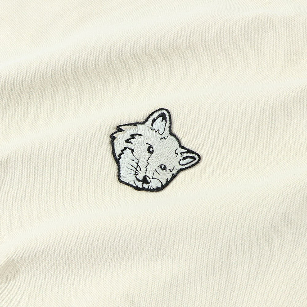 メゾン キツネ MAISON KITSUNE トップス スウェット・トレーナー メンズ BOLD FOX HEAD PATCH ダークメランジグレー ブラック クリーム ネイビー ライトグリーン フォックスパッチ スエット 無地 ワンポイント 長袖 クルーネック MM00304KM0001