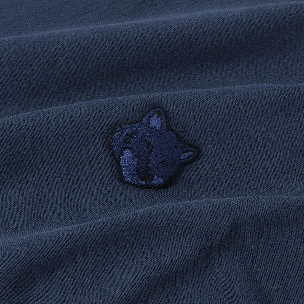 メゾン キツネ MAISON KITSUNE トップス スウェット・トレーナー メンズ BOLD FOX HEAD PATCH ダークメランジグレー ブラック クリーム ネイビー ライトグリーン フォックスパッチ スエット 無地 ワンポイント 長袖 クルーネック MM00304KM0001