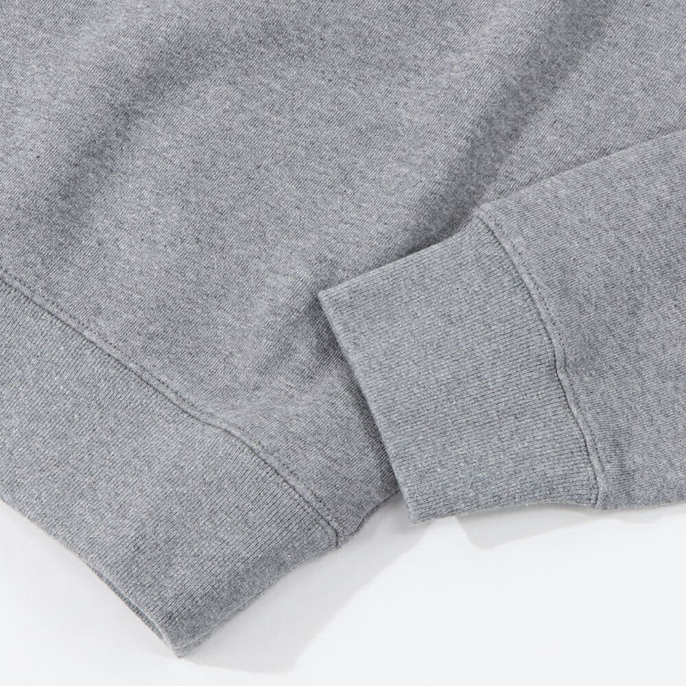 メゾン キツネ MAISON KITSUNE トップス スウェット・トレーナー メンズ FOX HEAD PATCH メランジグレー ブルー フォックスパッチ スエット 無地 ワンポイント 長袖 クルーネック MM00316KM0307