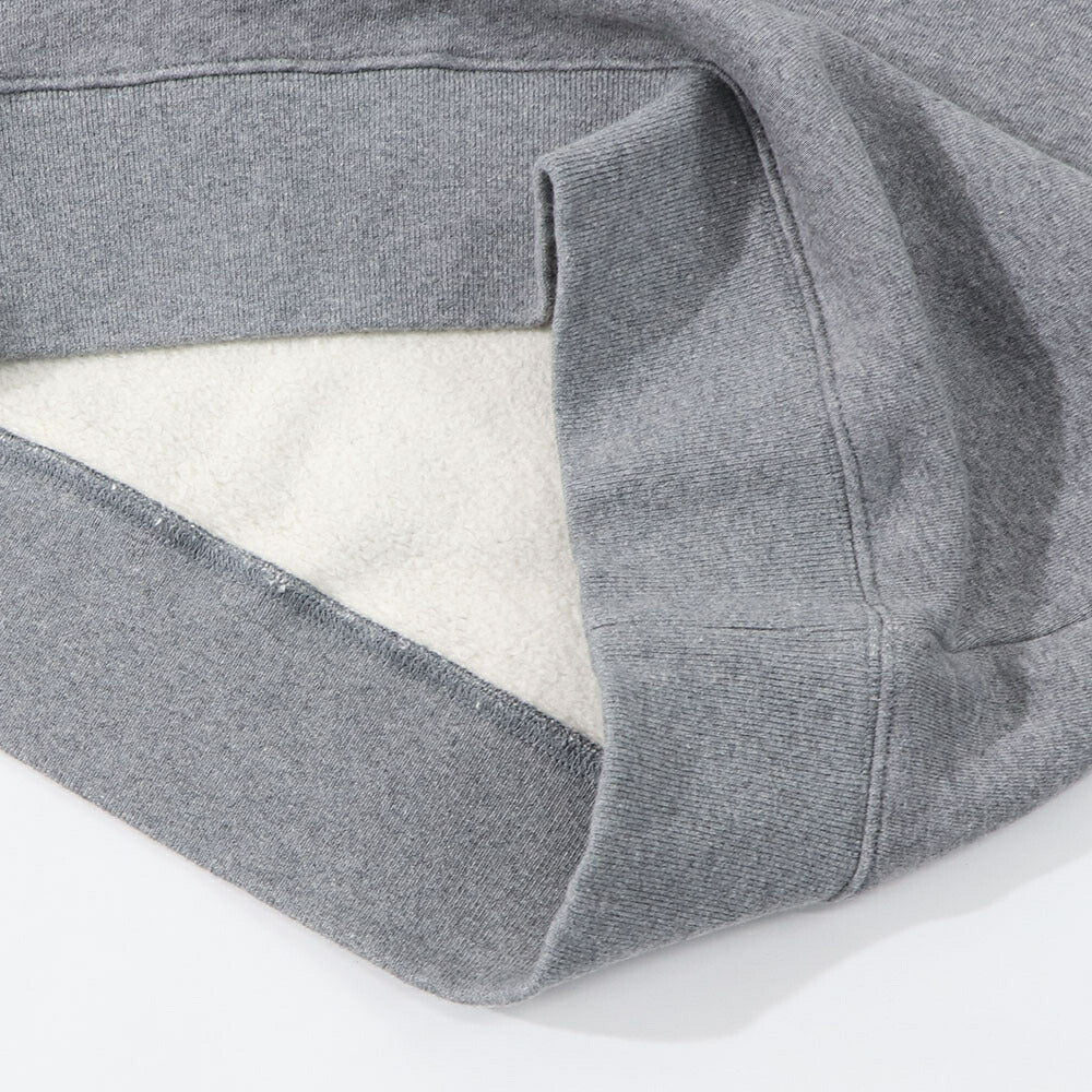 メゾン キツネ MAISON KITSUNE トップス スウェット・トレーナー メンズ FOX HEAD PATCH メランジグレー ブルー フォックスパッチ スエット 無地 ワンポイント 長袖 クルーネック MM00316KM0307