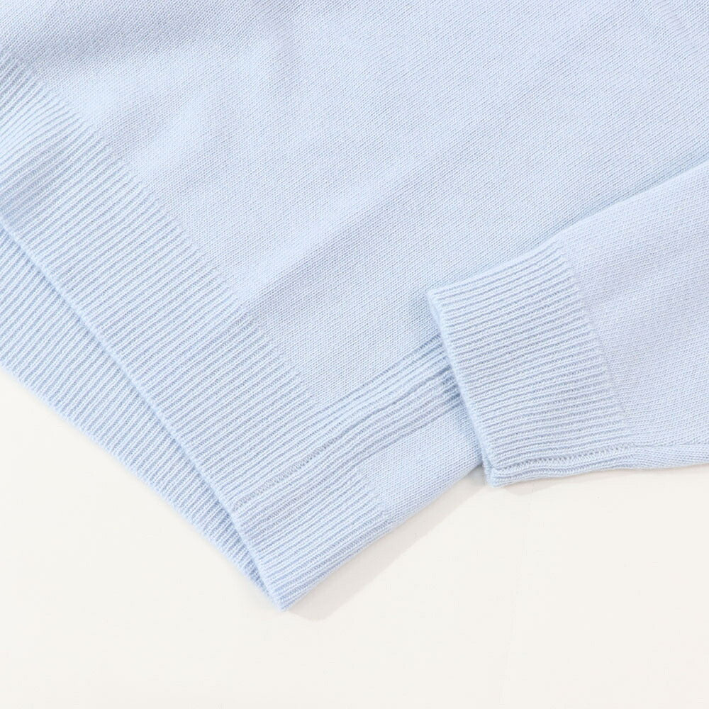 MAISON KITSUNE ニット ブラック ブルー フォックスパッチ ウール