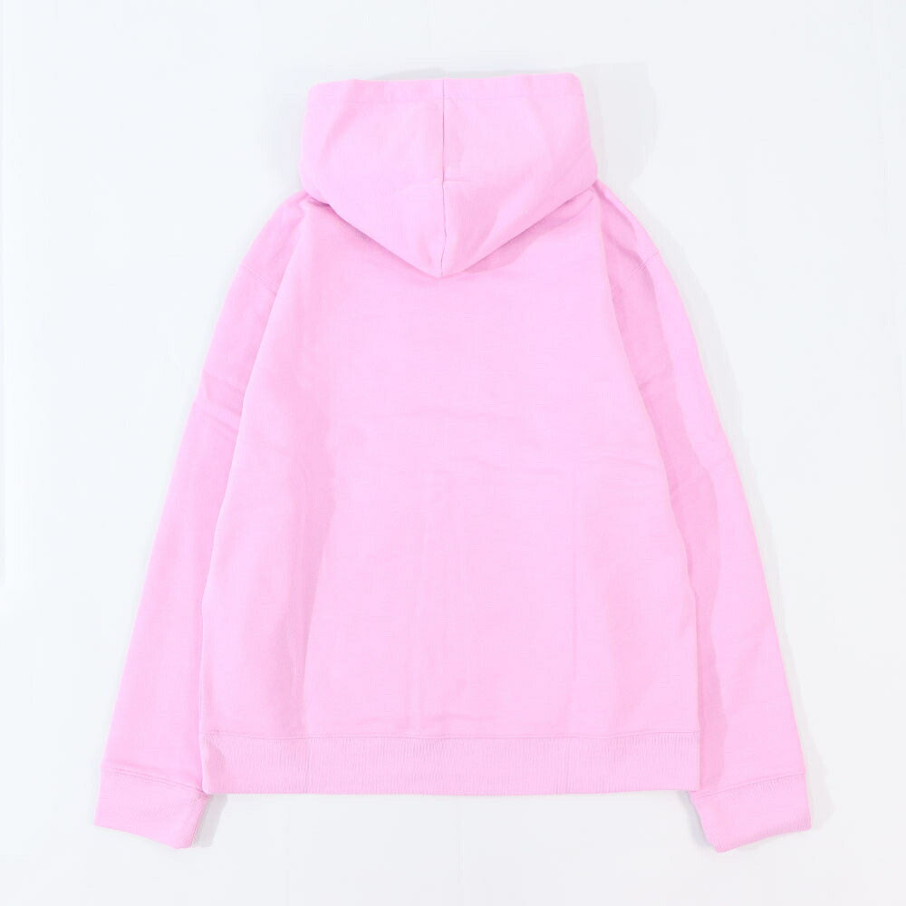 MAISON KITSUNE パーカー  ピンク フォックスパッチ スエット フーディ ロゴ 裏起毛