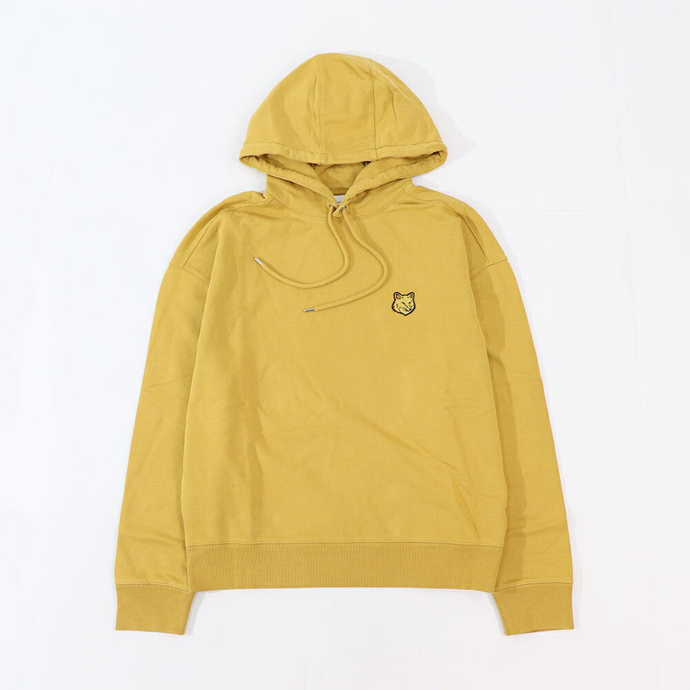 MAISON KITSUNE パーカー  ブラック クリーム ライトグリーン マスタード フォックスパッチ