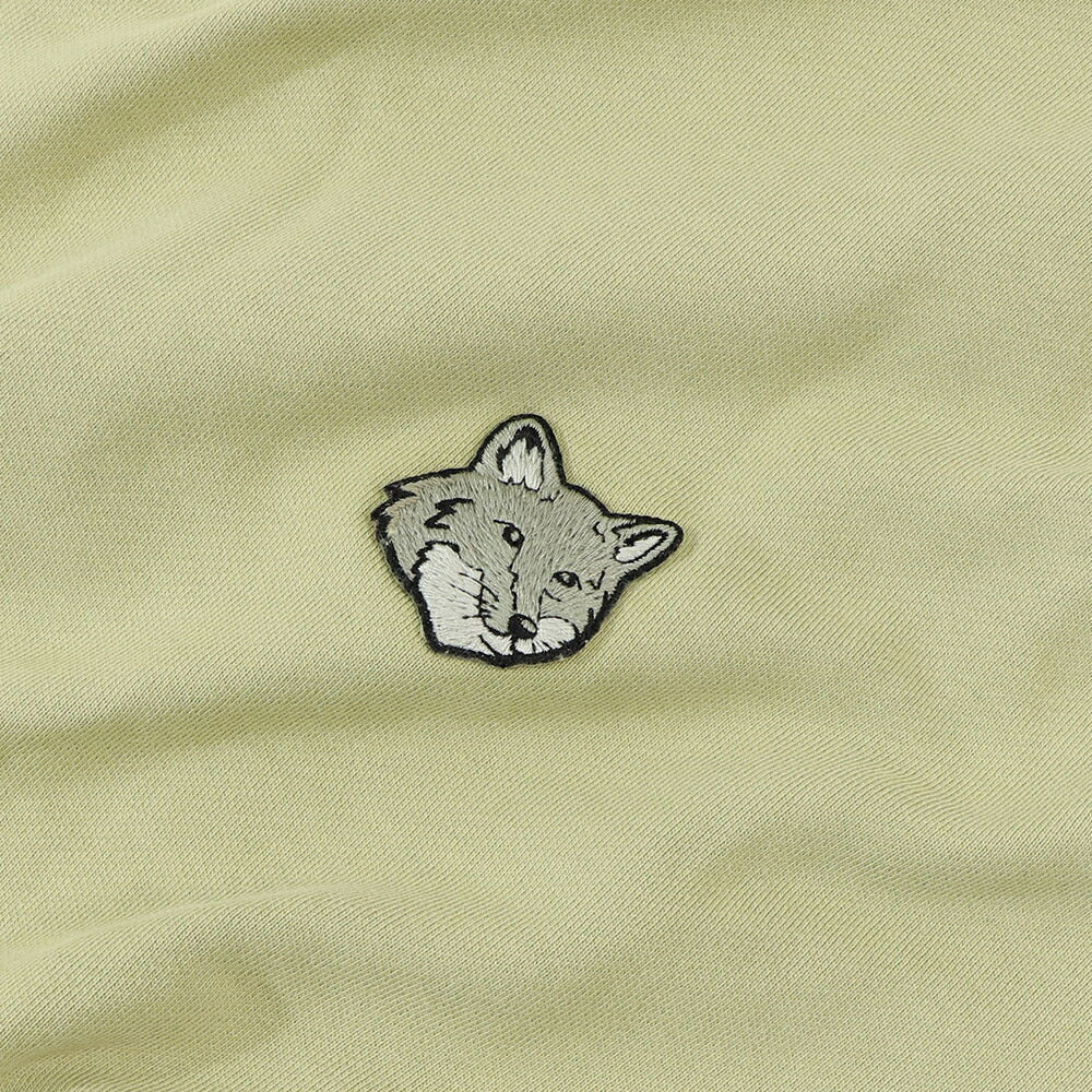 MAISON KITSUNE パーカー  ブラック クリーム ライトグリーン マスタード フォックスパッチ