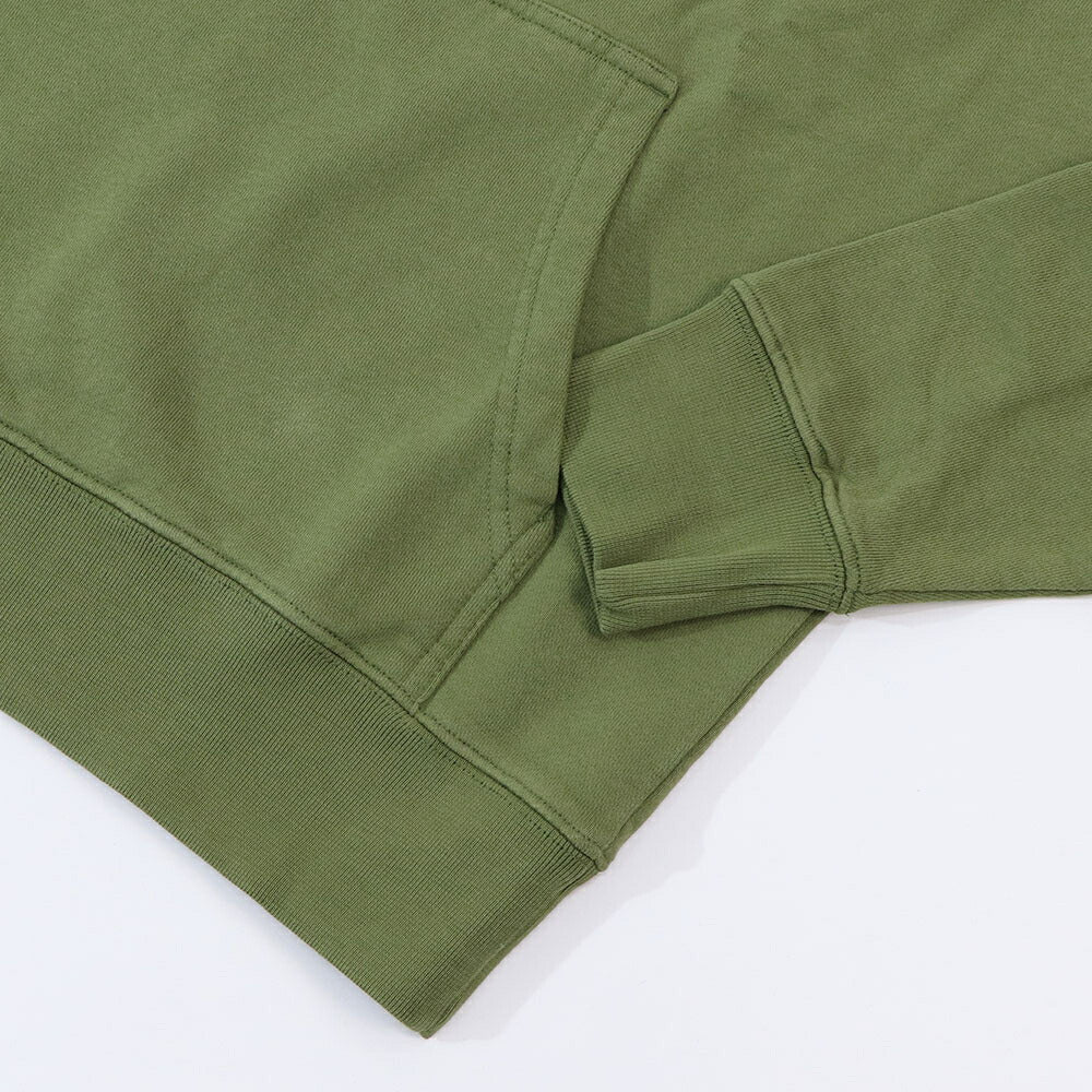 MAISON KITSUNE パーカー ミリタリーグリーン ブルー チルフォックスパッチ スエット フーディ