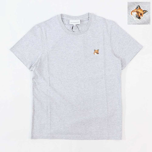 MAISON KITSUNE Tシャツ グレー フォックスパッチ