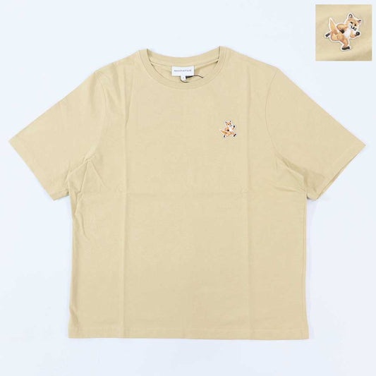 MAISON KITSUNE Tシャツ イエロー フォックスパッチ