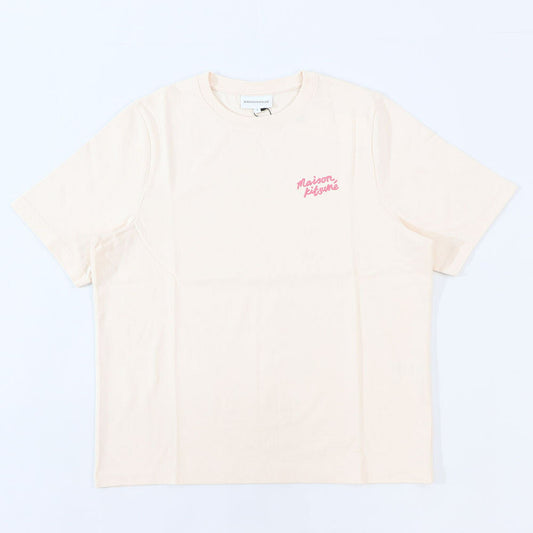 MAISON KITSUNE Tシャツ アイボリー ロゴ 半袖 オーバーサイズ