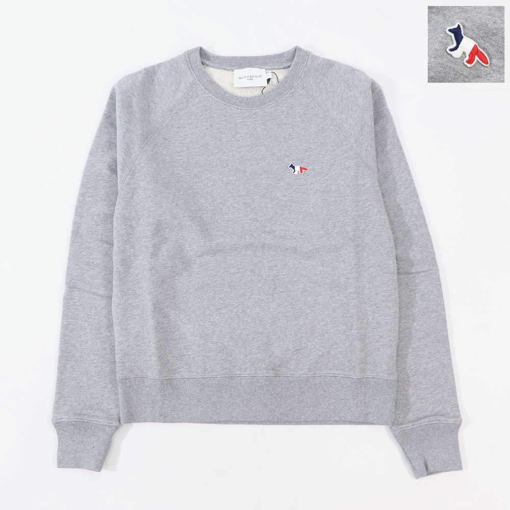 MAISON KITSUNE スウェット グレージュ トリコロールフォックス