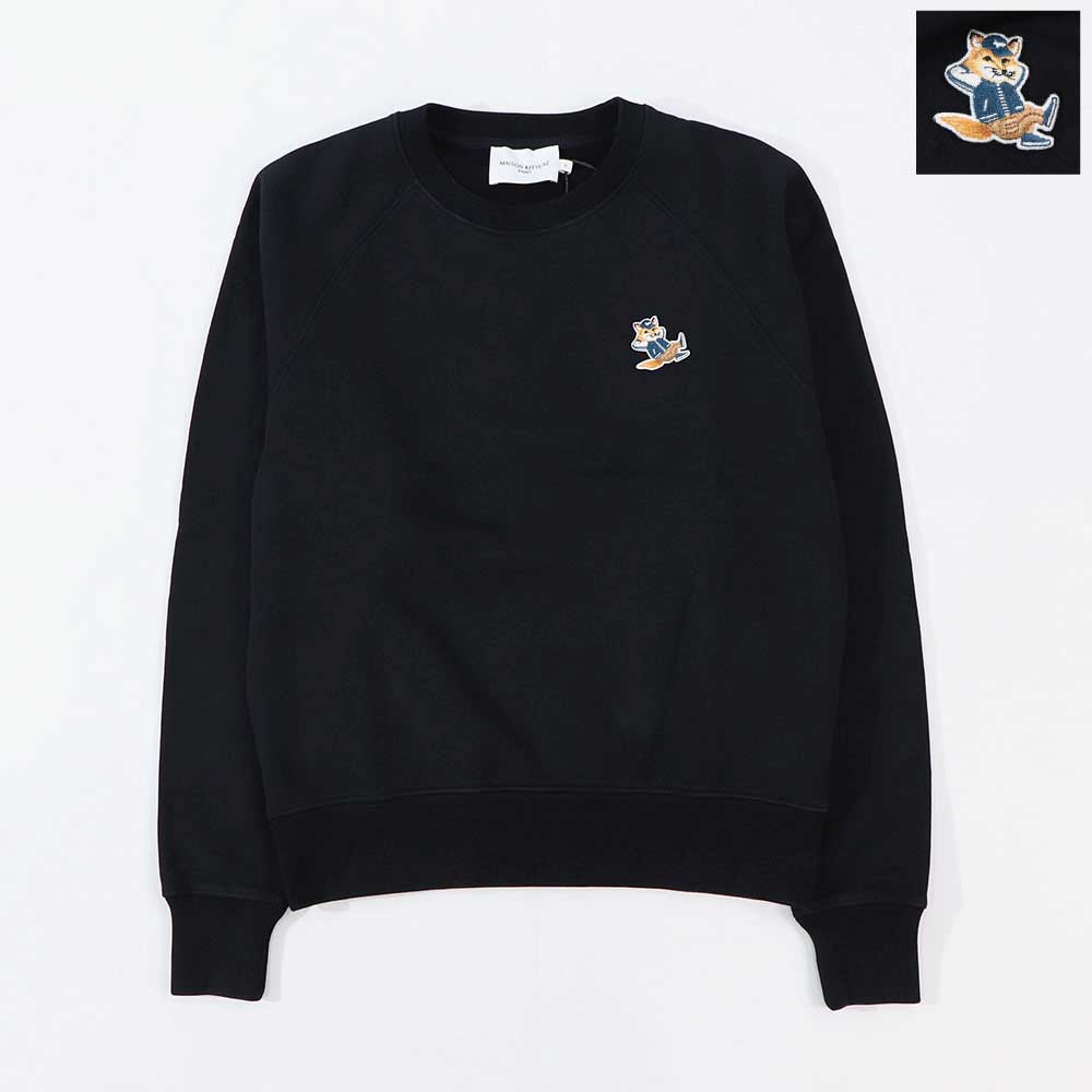 MAISON KITSUNE スウェット DRESSED FOX ブラック ドレスドフォックス