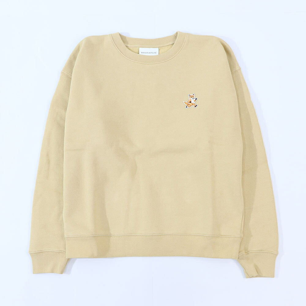 MAISON KITSUNE スウェット ネイビー ブラック イエロー スピーディーフォックスパッチ
