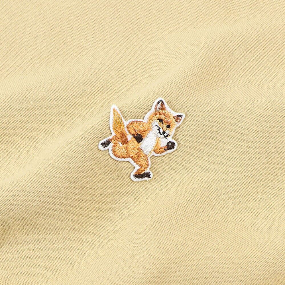 MAISON KITSUNE スウェット ネイビー ブラック イエロー スピーディーフォックスパッチ